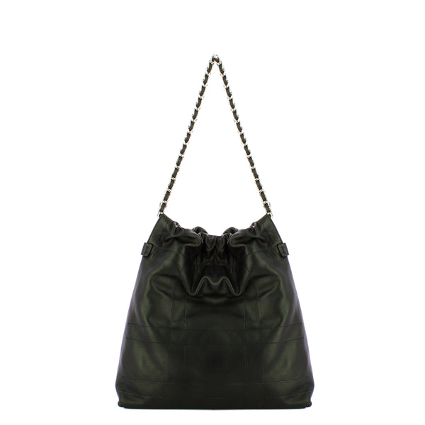 Iuntoo - magnetica nero small shoulder bag - 114003 - nero | Italystation.com - Shop Now at italystation.com