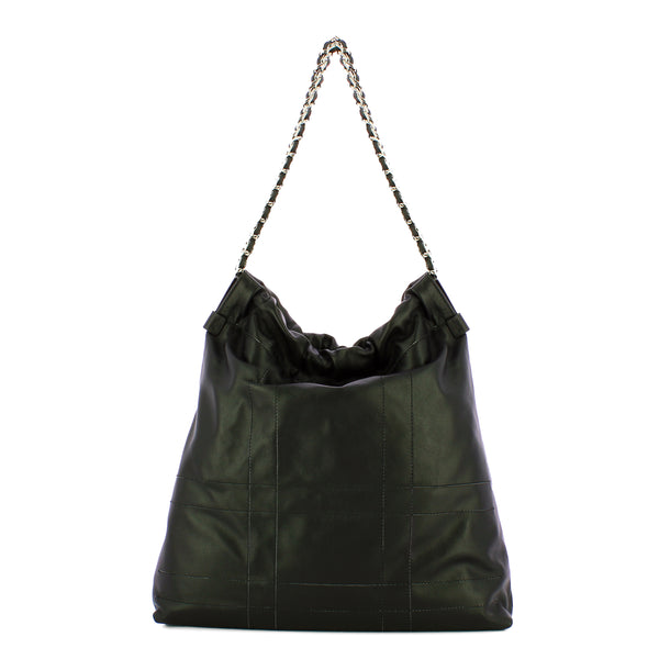 Iuntoo - magnetica nero large shoulder bag - 114001 - nero | Italystation.com - Shop Now at italystation.com