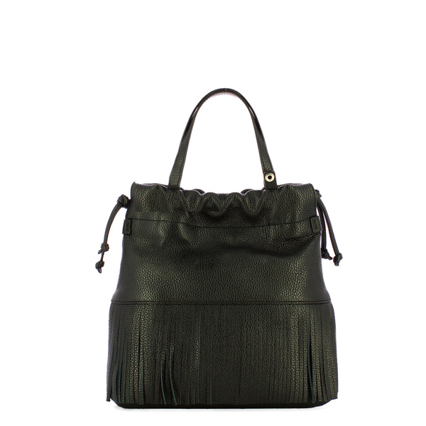 Iuntoo - suadente nero small handbag - 114013 - nero | Italystation.com - Shop Now at italystation.com