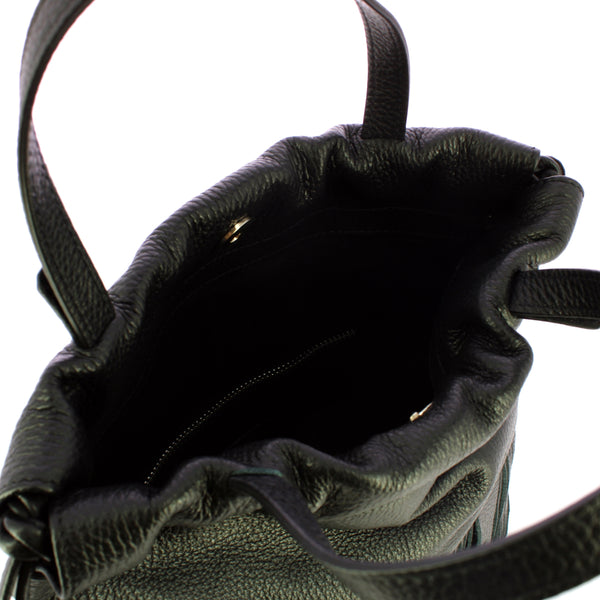 Iuntoo - suadente nero small handbag - 114013 - nero | Italystation.com - Shop Now at italystation.com