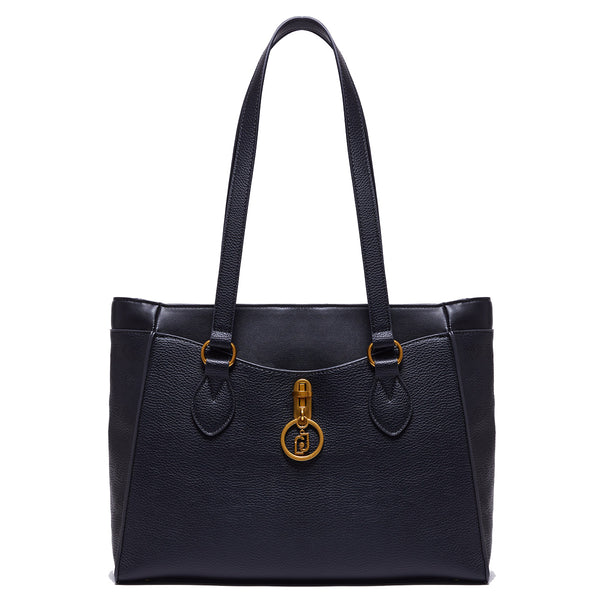 Liu Jo Liu jo - shopper ecosostenibile con charm black - af3032e0031 - | Italystation.com - Shop Now at italystation.com