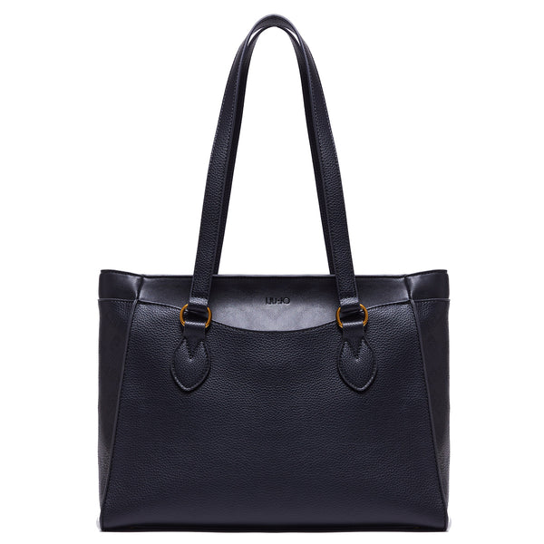 Liu Jo Liu jo - shopper ecosostenibile con charm black - af3032e0031 - | Italystation.com - Shop Now at italystation.com