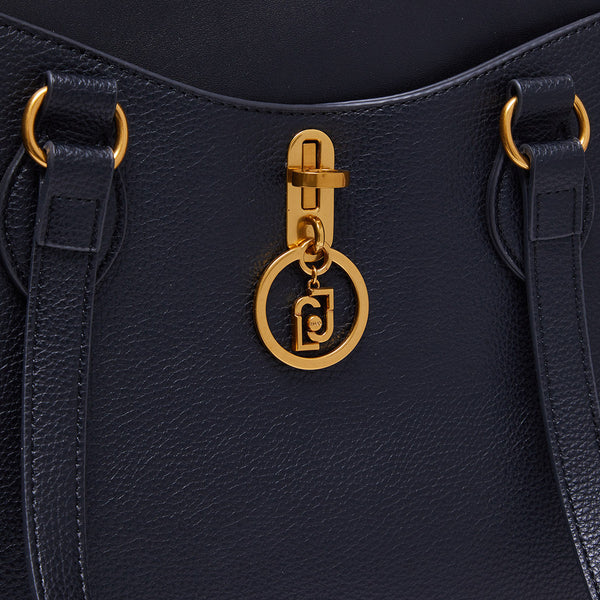 Liu Jo Liu jo - shopper ecosostenibile con charm black - af3032e0031 - | Italystation.com - Shop Now at italystation.com