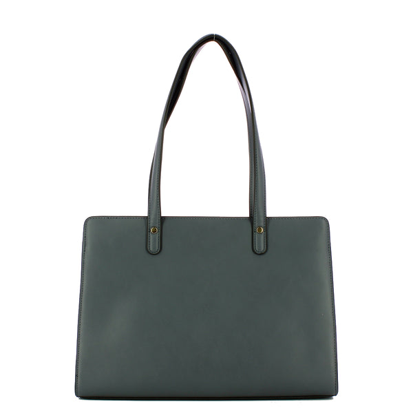 Twin Set - Borsa a spalla con Oval T Blue Grey 232TB7070 | Italystation.com Shop Now at italystation.com