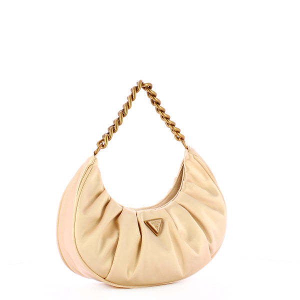 Guess - tori ivory satin shoulder bag - hweb6856120 - ivory | Italystation.com - Shop Now at italystation.com
