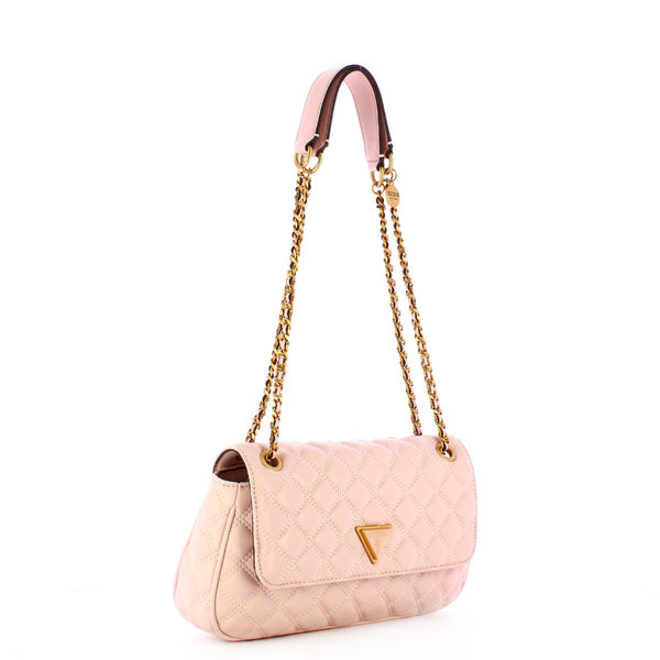 Guess - giully quilted light rose shoulder bag - hwqa8748210 - l | Italystation.com - Shop Now at italystation.com