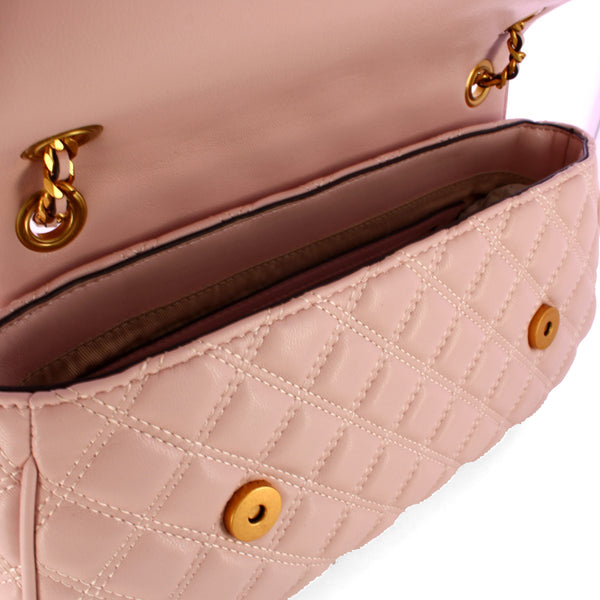 Guess - giully quilted light rose shoulder bag - hwqa8748210 - l | Italystation.com - Shop Now at italystation.com