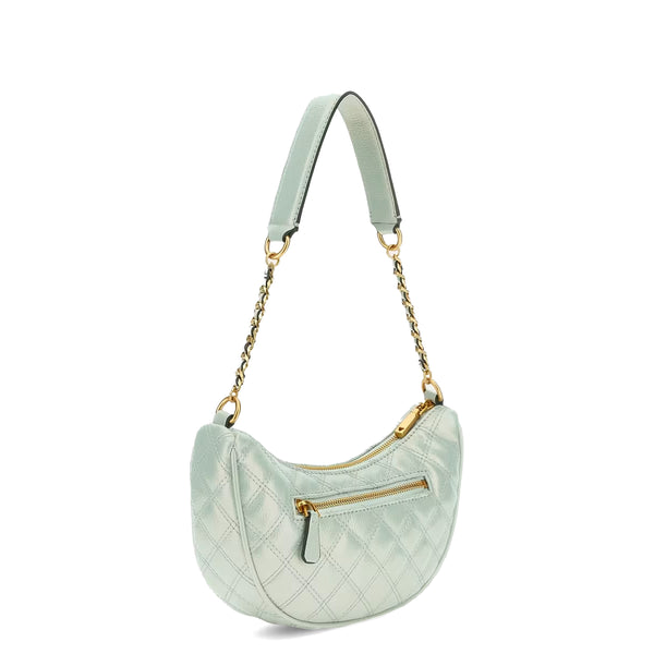 Guess - giully quilted mint shoulder bag - hwqi8748120 - mint | Italystation.com - Shop Now at italystation.com