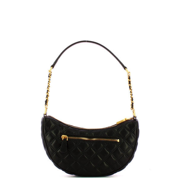 Guess - giully quilted black shoulder bag - hwqa8748120 - black | Italystation.com - Shop Now at italystation.com