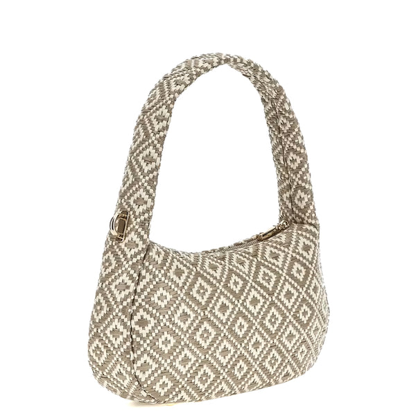 Guess - rianee taupe raffia shoulder bag - hwwr9228020 - taupe | Italystation.com - Shop Now at italystation.com
