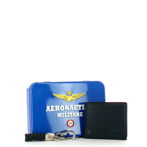 Aeronautica Militare - Cofanetto con Portafoglio e Portachiavi - AM190 - BLUE