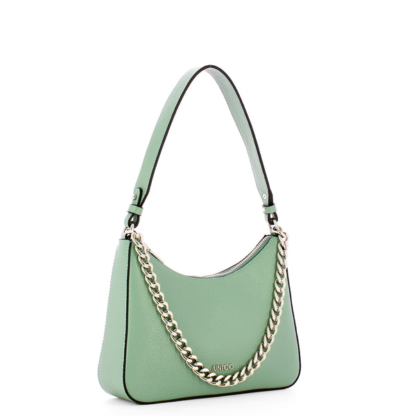 Iuntoo - eleganza salvia medium shoulder bag - 168096 - salvia | Italystation.com - Shop Now at italystation.com