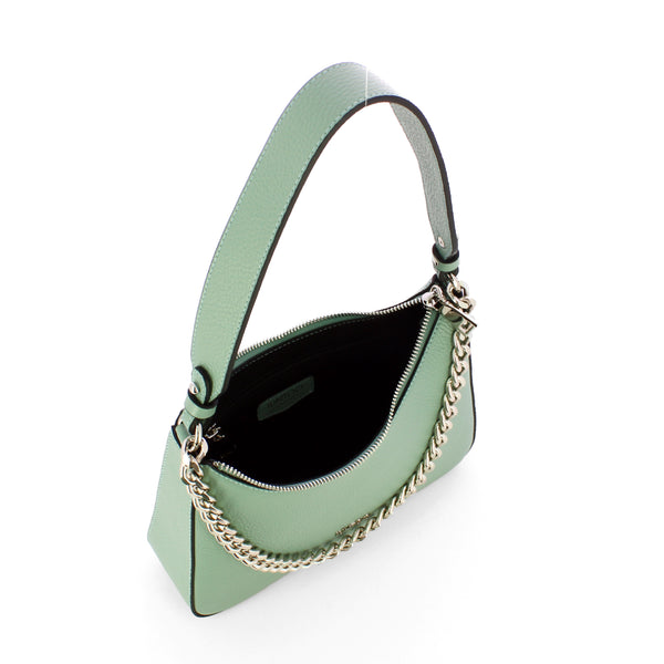 Iuntoo - eleganza salvia medium shoulder bag - 168096 - salvia | Italystation.com - Shop Now at italystation.com