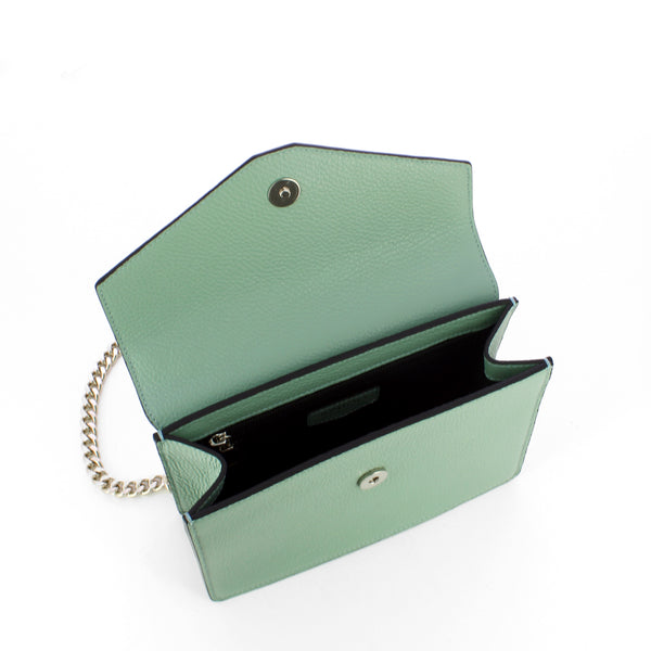 Iuntoo - eleganza 2.0 salvia flap purse - 168098 - salvia | Italystation.com - Shop Now at italystation.com