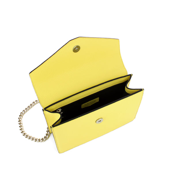 Iuntoo - eleganza 2.0 limone flap purse - 168098 - limone | Italystation.com - Shop Now at italystation.com