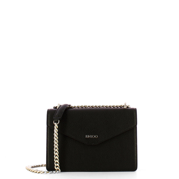Iuntoo - eleganza 2.0 nero flap purse - 168098 - nero | Italystation.com - Shop Now at italystation.com