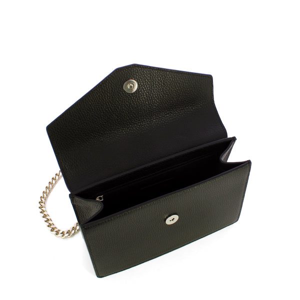 Iuntoo - eleganza 2.0 nero flap purse - 168098 - nero | Italystation.com - Shop Now at italystation.com