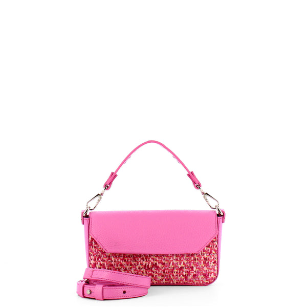 Iuntoo - essenziale tweed rosa mini handbag - 106003 - rosa | Italystation.com - Shop Now at italystation.com