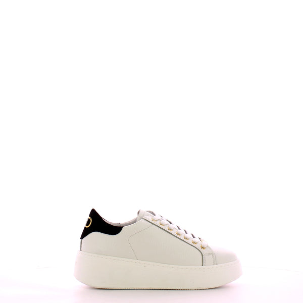 Twin Set - Sneakers con Dettaglio a Contrasto Bianco Ottico Nero - 241TCT094 - BIC.OTTICO/NERO