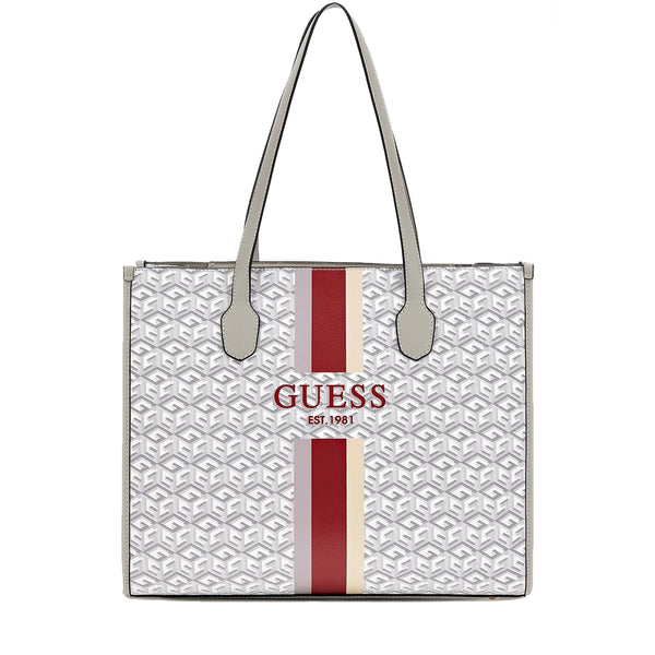 Guess - shopper silvana g cube stone logo - hwsc8665240 - stone/ | Italystation.com - Shop Now at italystation.com