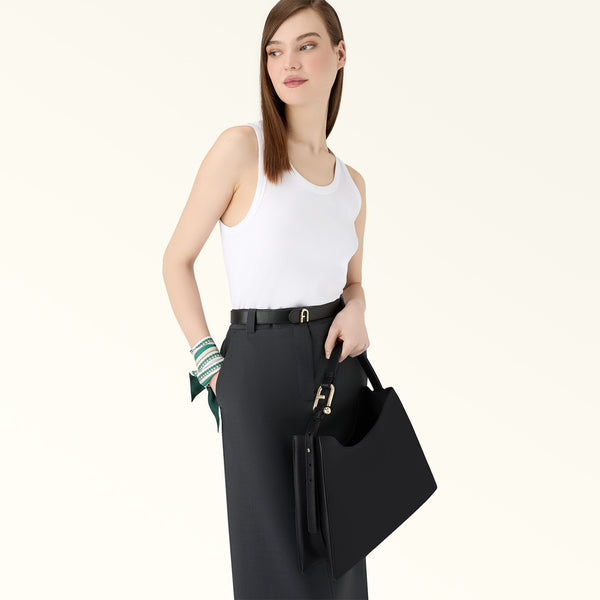 Furla - Nuvola L Nero Hobo Bag - WB01246BX2045 - NERO