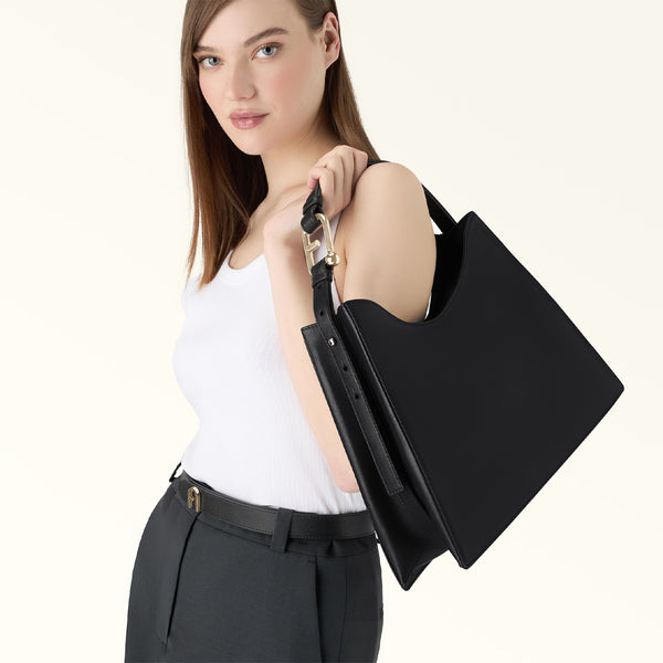 Furla - Nuvola L Nero Hobo Bag - WB01246BX2045 - NERO