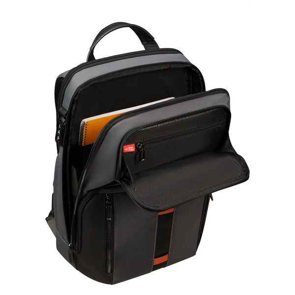 Samsonite - zaino ubran-eye 14.1" - ko1006 - grey/cognac | Italystation.com - Shop Now at italystation.com