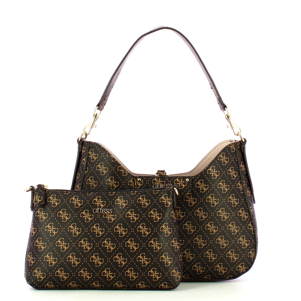 Guess - sottospalla eco brenton brown logo - hwesg839002 - brown | Italystation.com - Shop Now at italystation.com