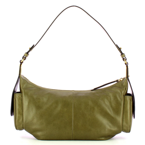 Coccinelle - Campus Vintage Laurel Green Large Shoulder Bag - RFG130101 - LAUREL/GREEN