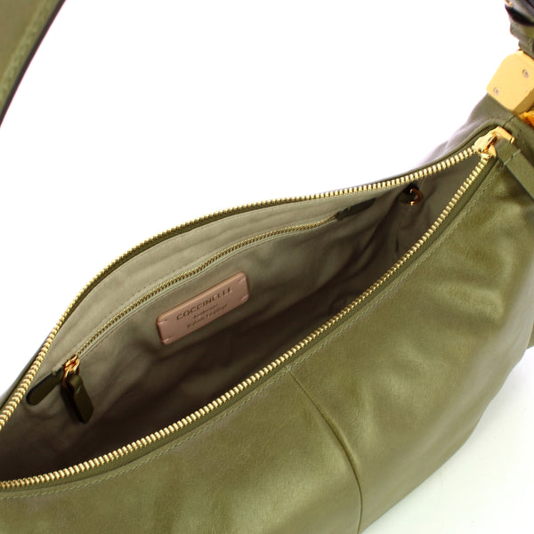 Coccinelle - Campus Vintage Laurel Green Large Shoulder Bag - RFG130101 - LAUREL/GREEN