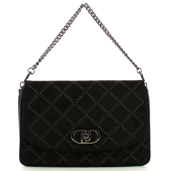 Liu Jo - Borsa a mano piatta con borchie Black - AF4223E0160 -  | Italystation.com - Shop Now at italystation.com