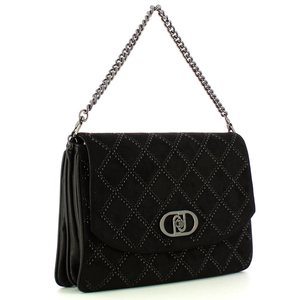 Liu Jo - Borsa a mano piatta con borchie Black - AF4223E0160 -  | Italystation.com - Shop Now at italystation.com