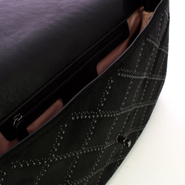 Liu Jo - Borsa a mano piatta con borchie Black - AF4223E0160 -  | Italystation.com - Shop Now at italystation.com