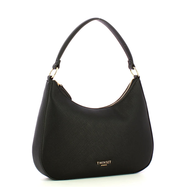 Twinset - Small Hobo Bag Nero - 242TB7287 - NERO