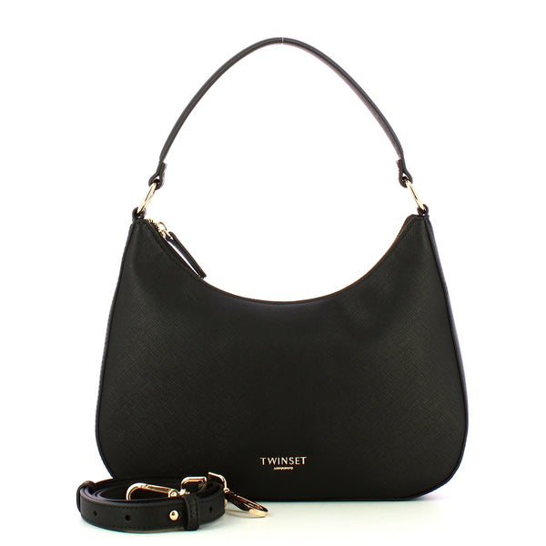 Twinset - Small Hobo Bag Nero - 242TB7287 - NERO