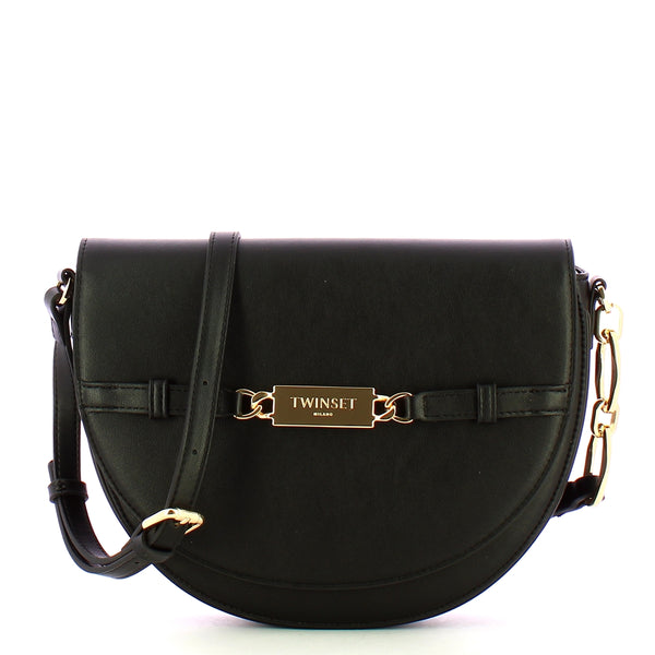 Twinset - Round Nero Crossbody Bag - 242TD8343 - NERO