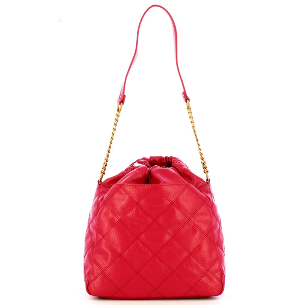 Liu Jo - Basket Bag trapuntata Rosso Pompeiano AA5122E0914 | Italystation.com Shop Now at italystation.com
