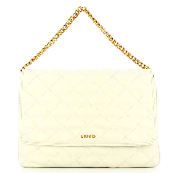 Liu Jo - Borsa a spalla quilted Cream AA5124E0914 CREAM | Italystation.com Shop Now at italystation.com