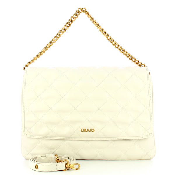 Liu Jo - Borsa a spalla quilted Cream AA5124E0914 CREAM | Italystation.com Shop Now at italystation.com