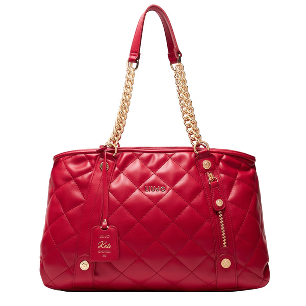 Liu Jo - Borsa a mano trapuntata Rosso Pompeiano AA5132E0015 | Italystation.com Shop Now at italystation.com