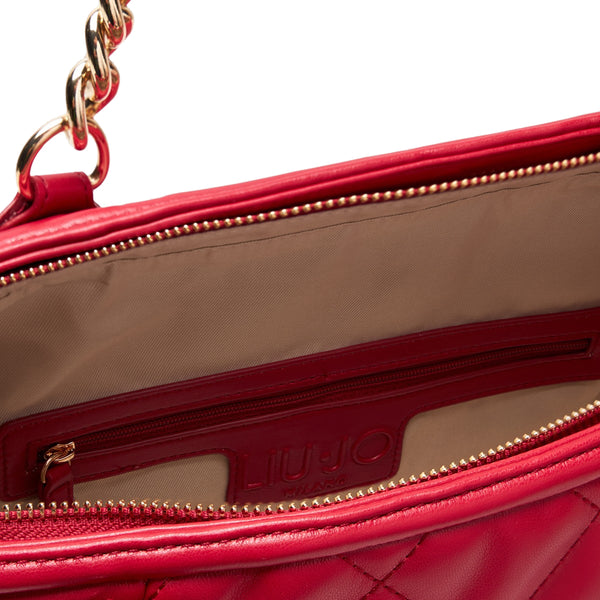 Liu Jo - Borsa a mano trapuntata Rosso Pompeiano AA5132E0015 | Italystation.com Shop Now at italystation.com