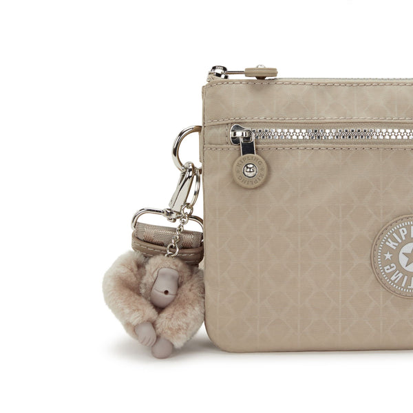 Kipling - Tracolla Riri Zip Glorious Beige Silver - KPKI4745 - GLORIOUS/BE/SIL