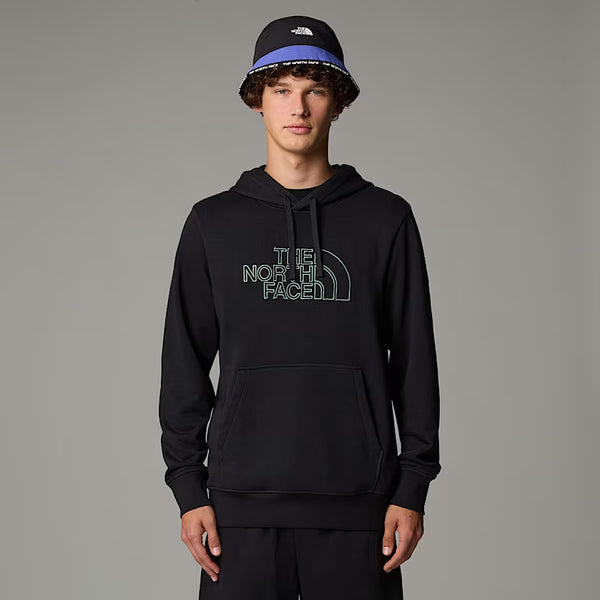 The North Face - Drew Peak TNF Black Duck Green Hoodie - NF0A8C1B - TNF/BLACK/DUCK/GREEN