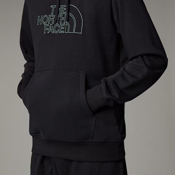 The North Face - Drew Peak TNF Black Duck Green Hoodie - NF0A8C1B - TNF/BLACK/DUCK/GREEN