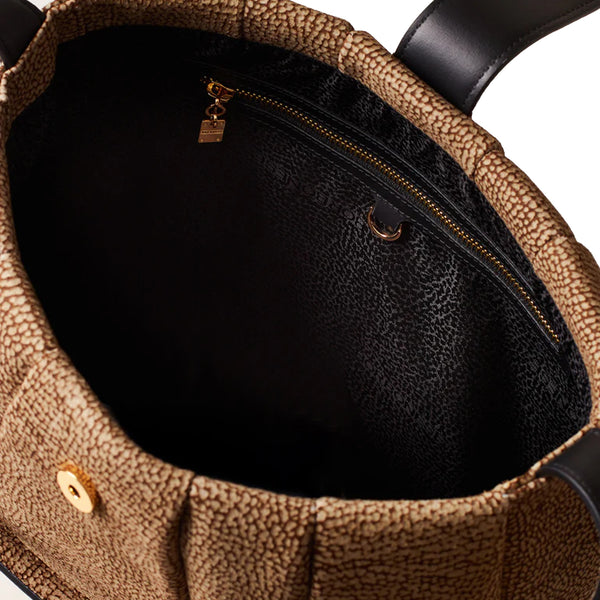 Borbonese - L'Eclair OP Naturale Hobo Bag - 91010012684 - OP/NATURALE