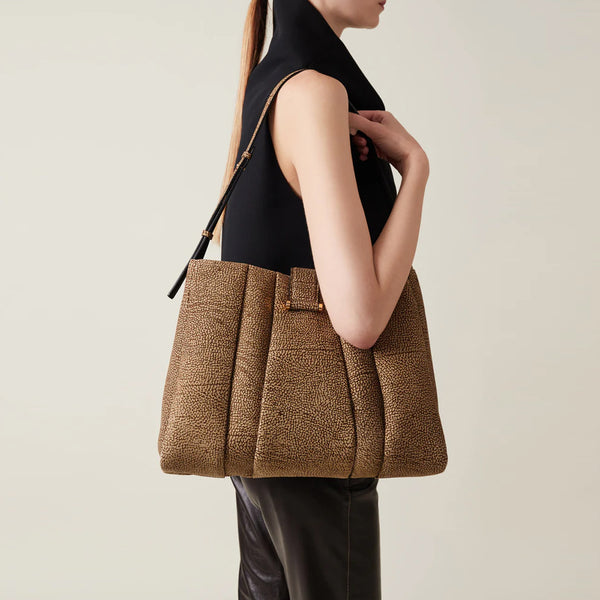 Borbonese - L'Eclair OP Naturale Hobo Bag - 91010012684 - OP/NATURALE