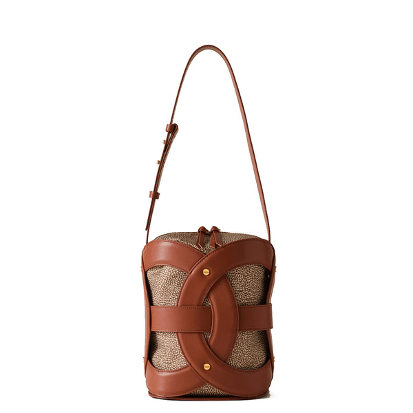 Borbonese - All Round Coconut Bucket Bag - 910100530057 - COCONUT