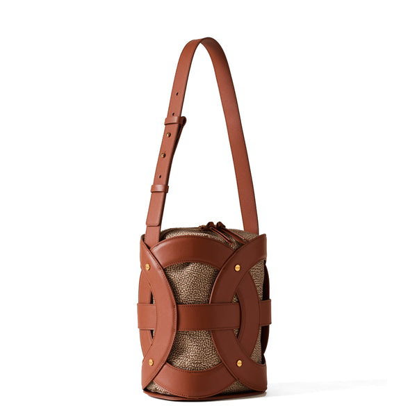 Borbonese - All Round Coconut Bucket Bag - 910100530057 - COCONUT
