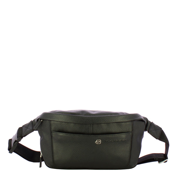 Piquadro - Leather Nero Belt Bag - OUTCA2174VI - NERO