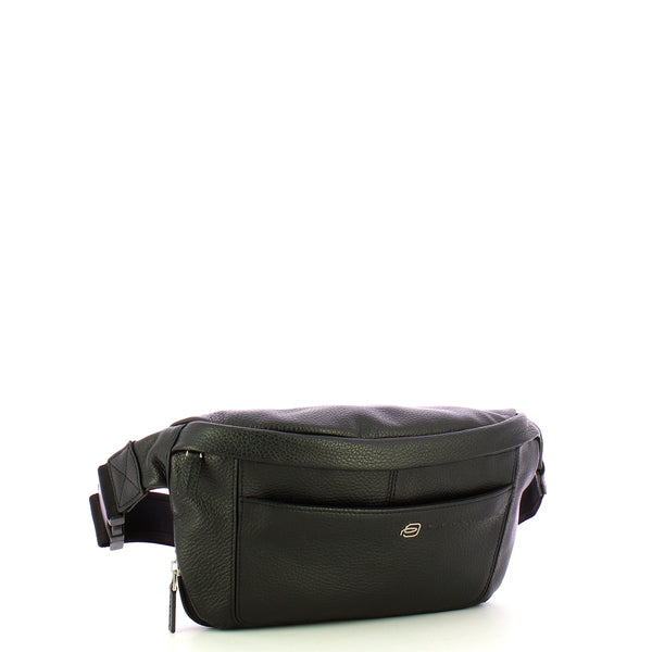 Piquadro - Leather Nero Belt Bag - OUTCA2174VI - NERO